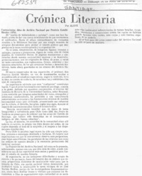 Crónica literaria