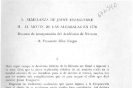 Semblanzas de Jaime Eyzaguirre. II. El motín de las alcabalas en 1776