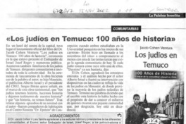 Los Judíos en Temuco: 100 años de historia.