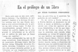 En el prólogo de un libro