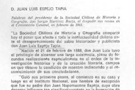 D. Juan Luis Espejo Tapia