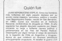 Quién fue.