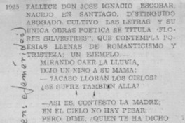 José Ignacio Escobar.