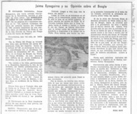 Jaime Eyzaguirre y su opinión sobre el Beagle