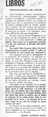 Hispanoamérica del dolor