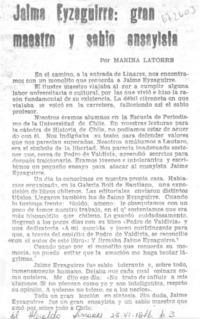 Jaime Eyzaguirre, gran maestro y sabio ensayista