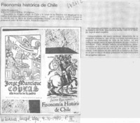 Fisonomía histórica de Chile.