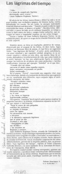 Las lágrimas del tiempo