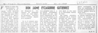 Don Jaime Eyzaguirre Gutiérrez