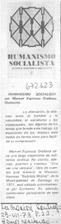 Humanismo socialista.