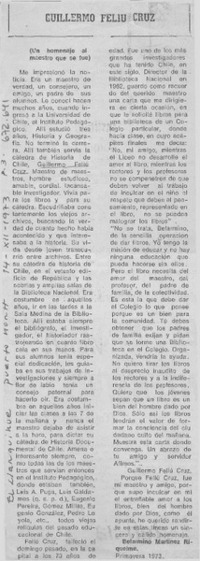 Guillermo Feliu Cruz