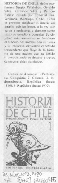 Historia de Chile.