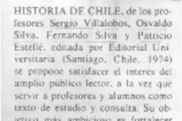 Historia de Chile.