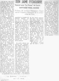 Don Jaime Eyzaguirre