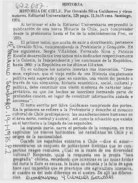 Historia de Chile.