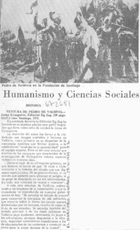 Humanismo y ciencias sociales.