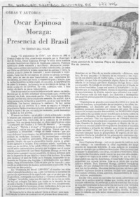 Oscar Espinosa Moraga: Presencia del Brasil