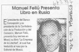 Manuel Feliú presenta libro en Rusia.