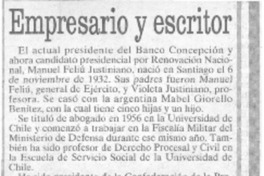 Empresario y escritor.