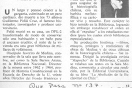 El erudito Feliú Cruz.