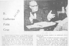 D. Guillermo Feliú Cruz