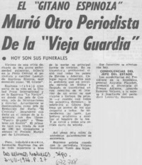 Murió otro periodista de la "vieja guardia".