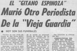 Murió otro periodista de la "vieja guardia".