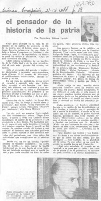 El pensador de la historia de la patria