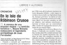 En isla de Robinson Crusoe