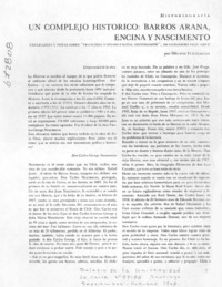 Un complejo histórico, Barros Arana, Encina y Nascimiento