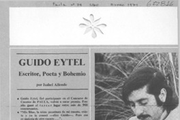 Guido Eytel, escritor, poeta y bohemio