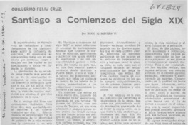 Santiago a comienzos del siglo XIX