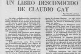 Un libro desconocido de Claudio Gay