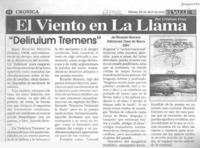 "Deliruium tremens".