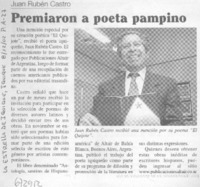 Premiaron a poeta pampino.