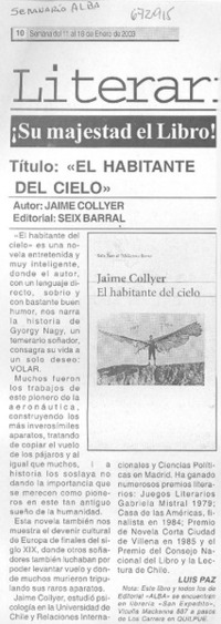 "El habitante del cielo"