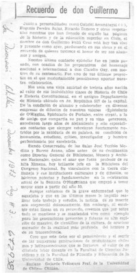 Recuerdo de don Guillermo