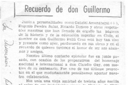 Recuerdo de don Guillermo