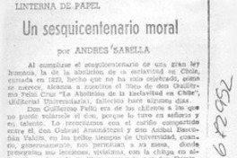 Un sesquicentenario moral