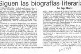 Siguen las biografías literarias