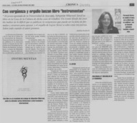 Con vergüenza y orgullo lanzan libro "Instrumentas"