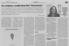 Con vergüenza y orgullo lanzan libro "Instrumentas"