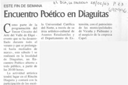Encuentro poético en Diaguitas.