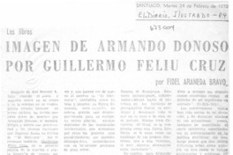 Imagen de Armando Donoso por Guillermo Feliú Cruz