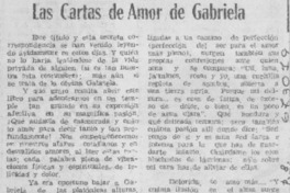 Las cartas de amor de Gabriela
