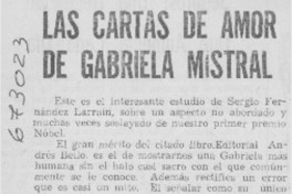 Las cartas de amor de Gabriela