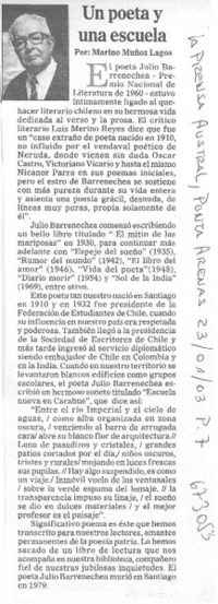 Un poeta y una escuela