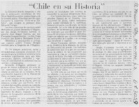 Chile en su historia.