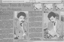 Nuevo texto de apoyo para profesores