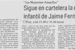 Sigue en cartelera la obra infantil de Jaime Fernández.
